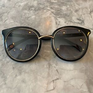 Balmain Gold and Black Sunglasses